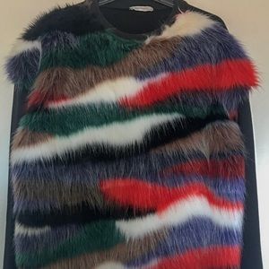 Zara faux fur sweater